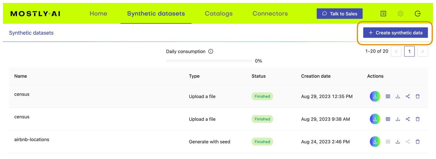 conditional synthetic data generation - step 1