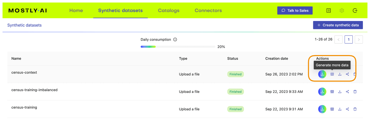 conditional generation process - step 1