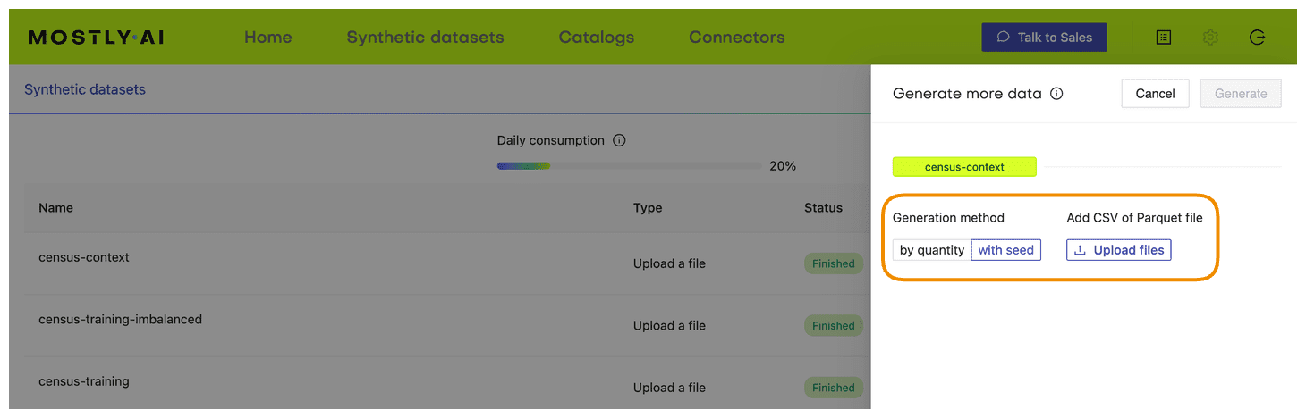 conditional generation process - step 2