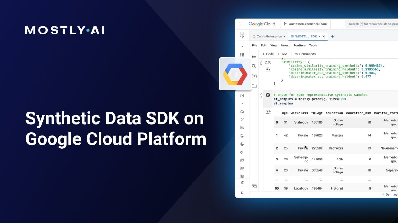 MOSTLY AI Synthetic Data SDK in GCP (Vertex AI) - MOSTLY AI powered by ...